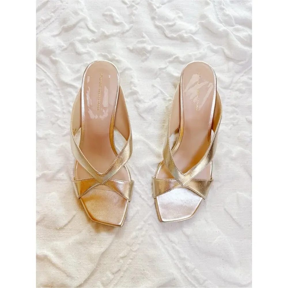 Stuart Weitzman Miami Wedge Slide Sandal Size 8